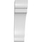 Ekena Millwork 5 1/2-in. W x 16-in. D x 20-in. H Olympic Architectural Grade PVC Knee Brace BRCP055X16X20OLY - alternate 2